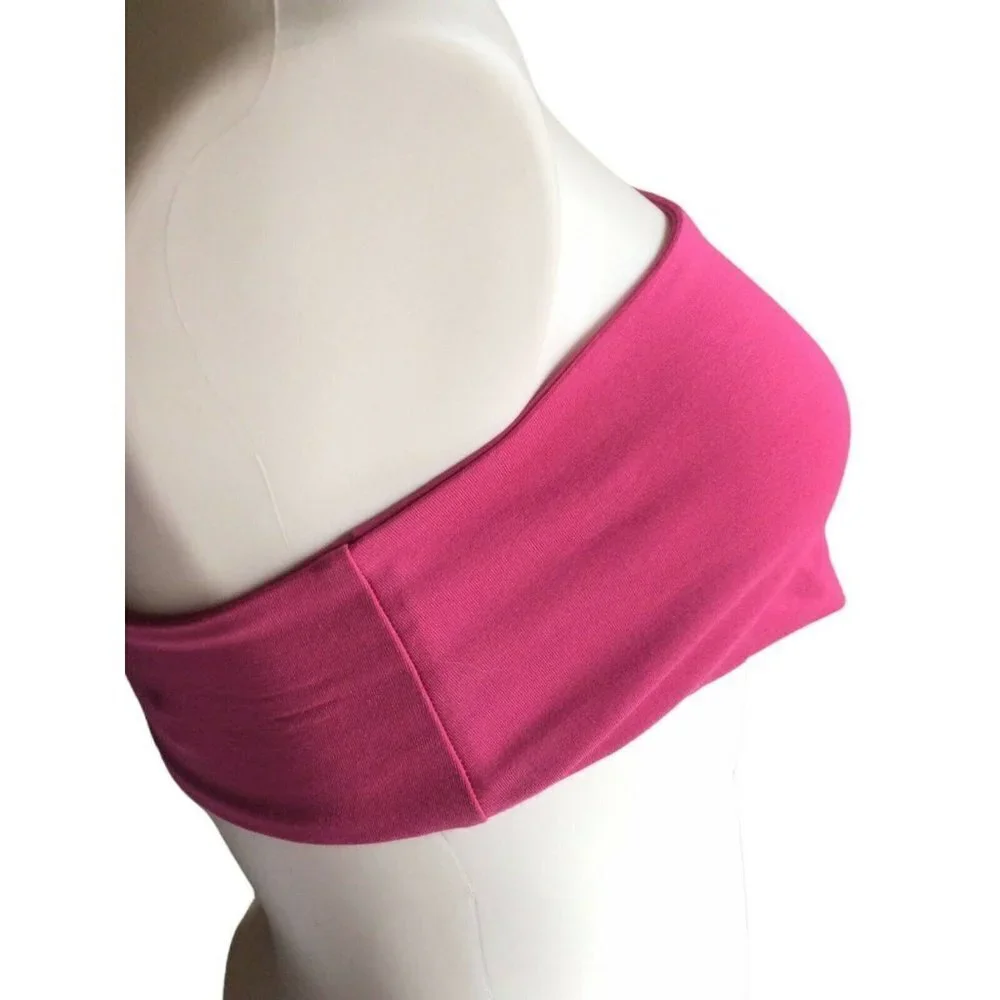 Lovers + Friends Hot Pink Bandeau Strapless Bra Top Womens Size Small NWT - Picture 7 of 8